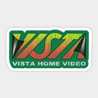 Vista Home Video Sticker